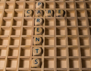 Wooden Letters Words Parents Care 