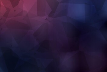 Dark Purple vector background with abstract polygonals.