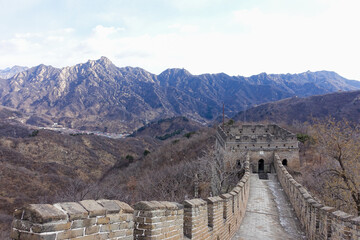 Fototapeta na wymiar 中国 北京 万里の長城の美しい風景