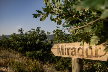 sign in the mountain