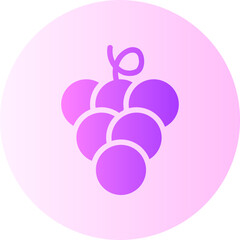 grapes gradient icon