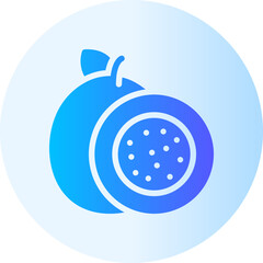 passion fruit gradient icon