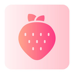 strawberry gradient icon