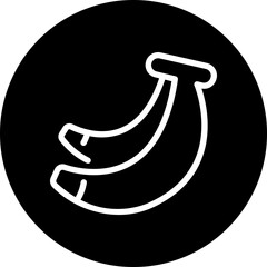 banana glyph icon