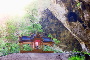 Khuha kharuehat pavilion in phraya Nakhon Cave at khao sam roi yot national park of Prachuap Khiri Khan Province Thailand