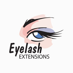 Vector logo of the beauty and eyelash studio