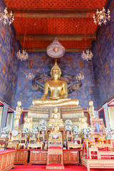 Fototapeta premium wat ratchanaddaram worawihan is famous temple place in Thailand