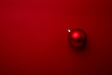 Red christmas baubles decoration christmas