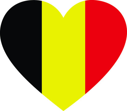 recommend clip art: Flag of Belgium inside heart shape