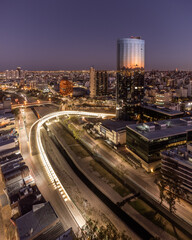 Fototapeta premium downtown city at night
