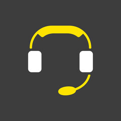 Call Center icon. Support sign