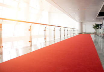 Red carpet way for a celebrity welcome.