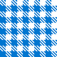 Blue tartan and plaid. Vector pattern resembling a tablecloth or shirt.