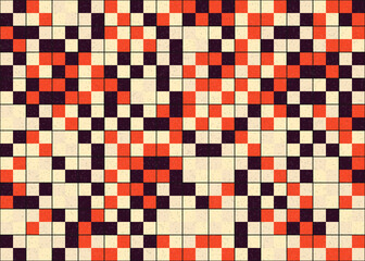 Fototapeta premium Abstract Geometric Pattern generative computational art illustration