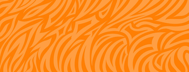 Abstract background with striped zebra skin in orange colors