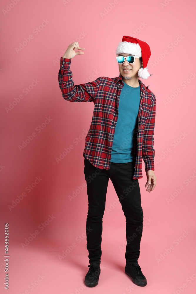 Poster Man in Christmas Season