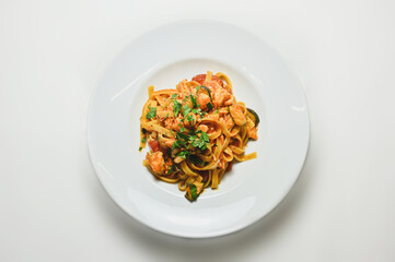 pasta on a plate