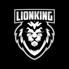 white lion beast mascot logo for e sport team 