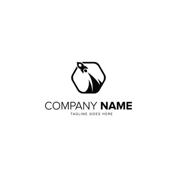 rocket logo icon vector template