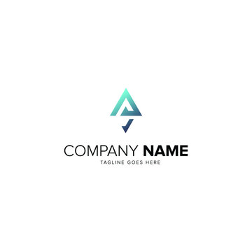 Initial letter A logo vector design template
