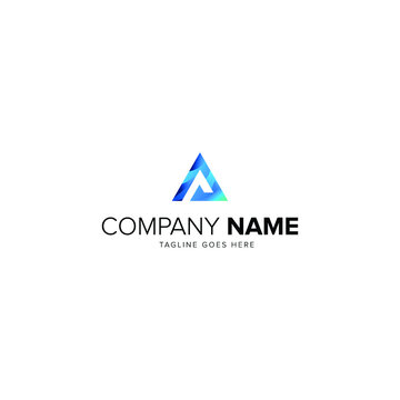 Initial letter A logo vector design template

