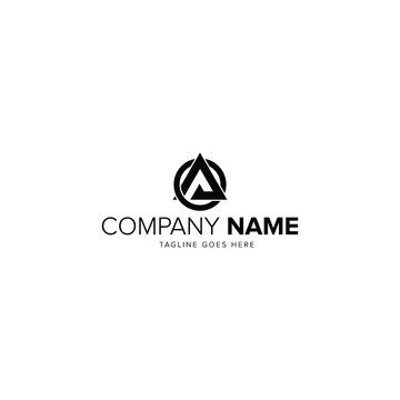 Initial letter A logo vector design template
