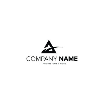 Initial letter A logo vector design template
