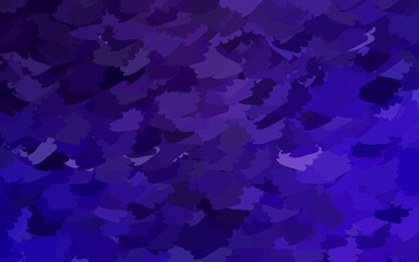 Dark Purple vector pattern with random forms.