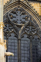 détail de la cathedrale de metz en france