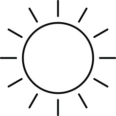 Sun Isolated Vector icon which can easily modify or edit

