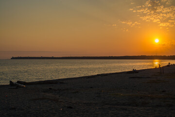 Obraz premium sunset on the beach