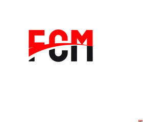 FCM Letter Initial Logo Design Vector Illustration