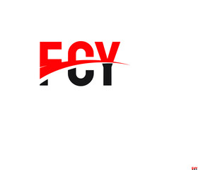 FCY Letter Initial Logo Design Vector Illustration