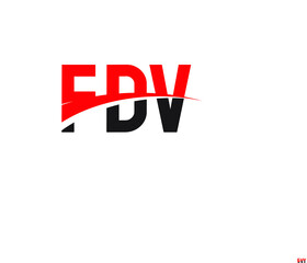 FDV Letter Initial Logo Design Vector Illustration