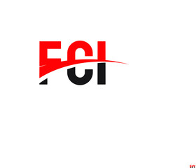 FCI Letter Initial Logo Design Vector Illustration
