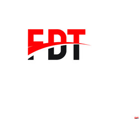 FDT Letter Initial Logo Design Vector Illustration