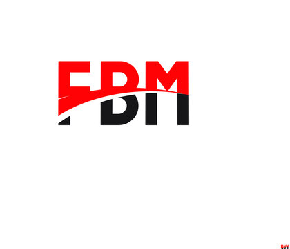 FBM Letter Initial Logo Design Vector Illustration