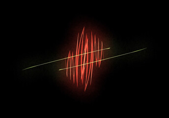 Abstract waves on wire background design. Wireless concept