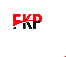 FKP Letter Initial Logo Design Vector Illustration