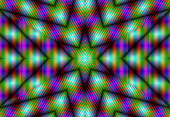 Obraz premium kolorowa abstrakcja z gwiazdą