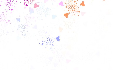 Light Blue, Red vector texture with abstract forms.