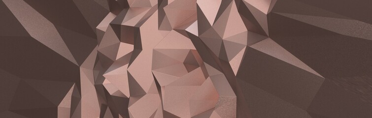 Obraz premium Gold polygon background 3d rendering, 3d illustration. Abstract triangle background. Gold background. Abstract Gold polygon wallpaper