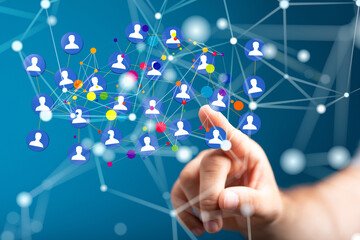 organization chart team concept networking