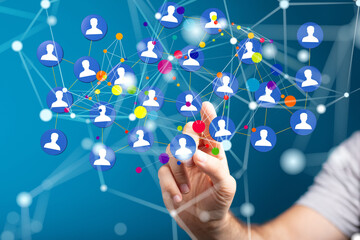 Global digital connections with technology