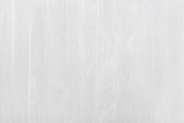 Fototapeta premium White wood texture background. Painted wooden planks pattern top view flat lay.