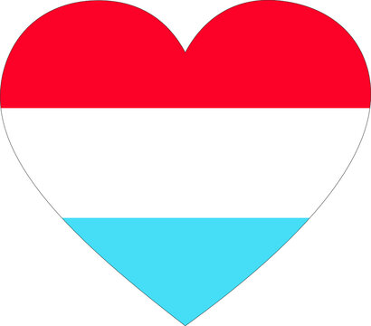 recommend clip art: Flag of Luxembourg inside heart shape