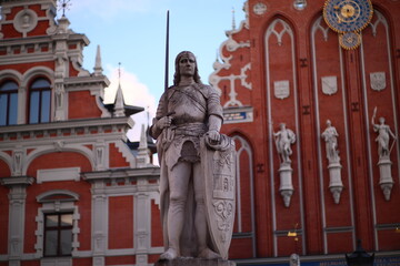 Fototapeta na wymiar statue of saint john of nepomuk