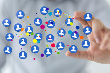 sphere network structure - abstract design connection design