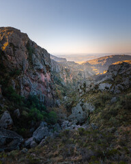 Fototapeta premium sunset in the mountains