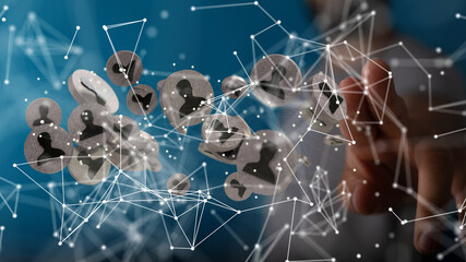 organization chart team concept networking